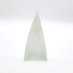 Fair trade fused glass standing tree decoration from Chile