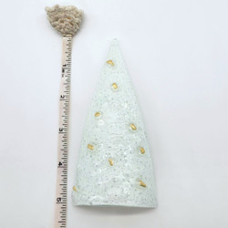 Fair trade fused glass standing tree decoration from Chile