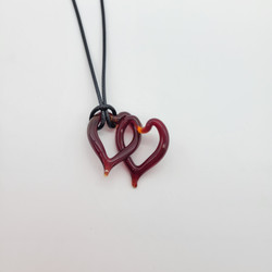 Fair trade crystal heart pendant necklace from Chile