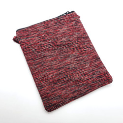 Fair trade woven cotton top zip passport purse from Nepal