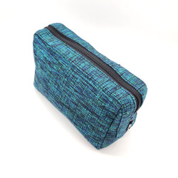 Fair trade woven cotton cosmetic toiletry bag from Nepal