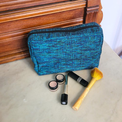 Fair trade woven cotton cosmetic toiletry bag from Nepal