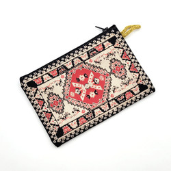 Fair trade turkish rug inspired coin purse from Turkey 