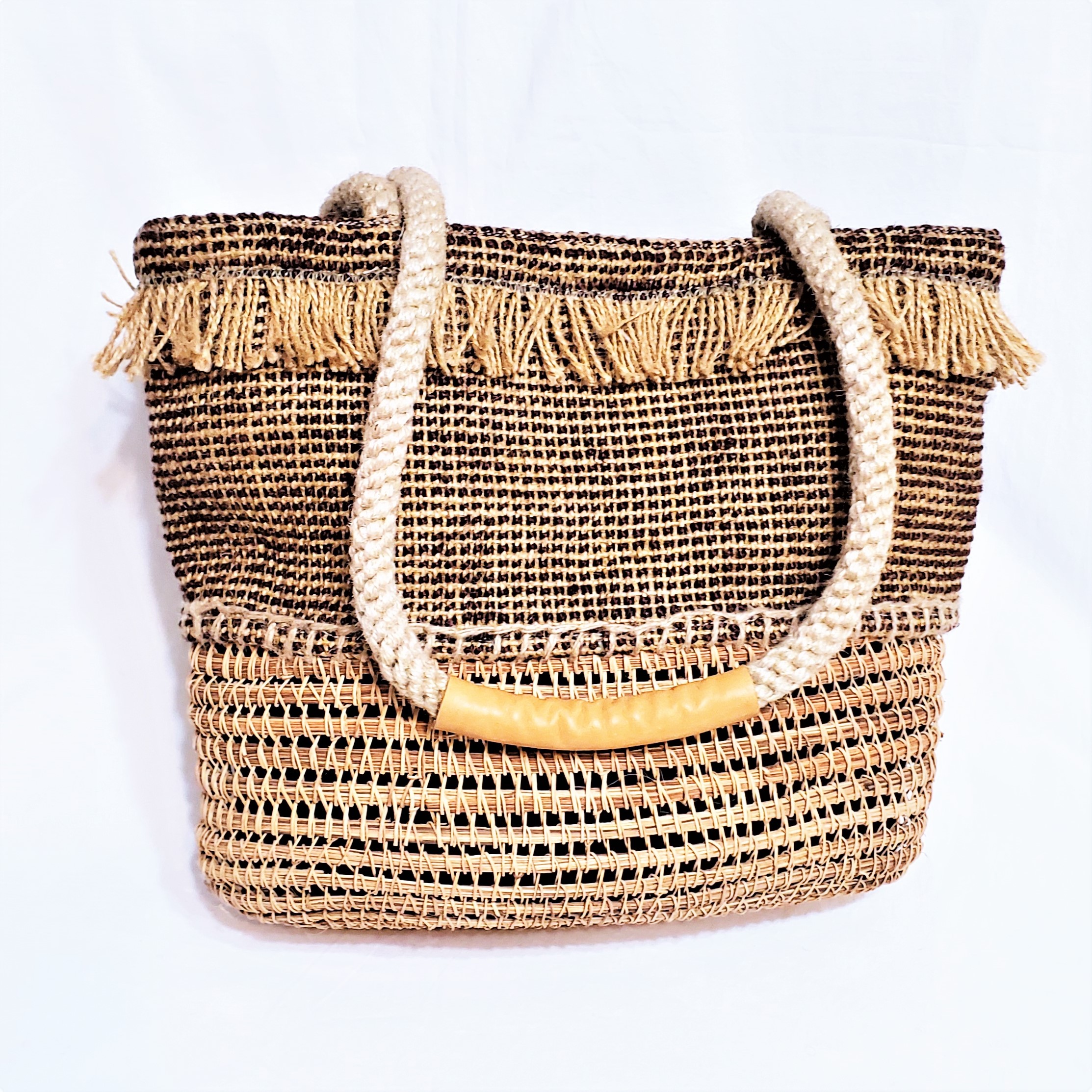rattan purse
