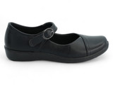 BLK PU MARY JANE FLAT