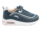 GIRLS NAVY/PNK BUBBLE SNKR