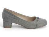 PEWTER LOW PUMP W/ ORNMT