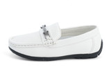 WHITE DRESS MOCASSIN