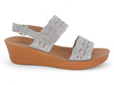 ICE DOUBLE STRAP WEDGE W GEMS