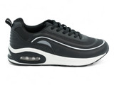 LADIES BLK/WHT BUBBLE SNKR
