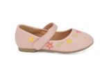 TODD BLUSH EMBRDY STRP FLAT