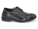 BLACK WIDE WIDTH CAP TOE OXF.