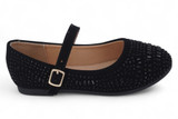 TOD BLK NUBK STON FLAT