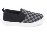 BLK/GRAY CHECK SLIPON