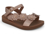 GIRL ROSE GLD FLOWRS SNDAL