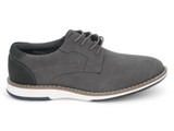 MENS GRAY NUBUCK LACEUP