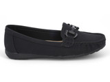 BLK FX SUEDE ACYLLIC LOAFER