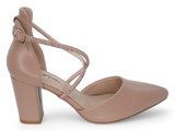 NUDE VGN LTHR GEM WRAP PUMP