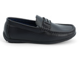 BB BLACK BUCKLE MOC SLIP ON