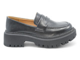 BLACK VEGAN LEATHER LOAFER