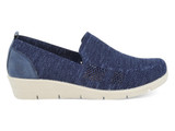 NAVY HTHRD FLYKNIT WW WEDGE