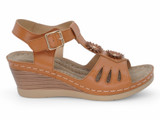 CGNC VGN LTHR FLRL CMFT WEDGE