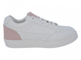 WOMENS PNK/WHT PU LCUP SNKR