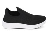 BLK HGRISE FLYKNIT SLIP ON