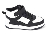 TODD BLK WHT MIDTOP SNKRS