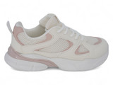 GIRLS WHT/PINK PLATFOM SNKRS