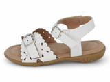 TODD WHITE BUCKLE SANDAL