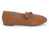 TAN VGN LTHR LUX FLAT