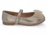 TODD GOLD MESH BOW FLAT