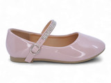 TODD BLUSH STONE STRAP FLAT