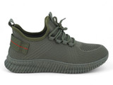 LADIES OLIVE FLYKNIT SNEAKER