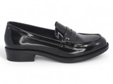 BLK VGN PAT LTHR BASIC LOAFER