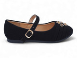 TODD BLACK NUBUCK CHARMS FLAT