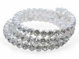Rhinestone Coil Bracelet