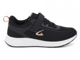 GIRLS BLK WEBBED ATH SNEAKER