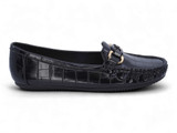 BLK VGN LTHR WW CROC LOAFER