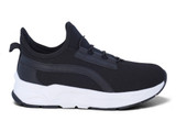 TOD BLK/WHT LYCRA MESH SNKR