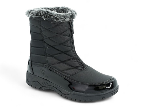 BLK WW  FRONT ZIP TOTES BOOT