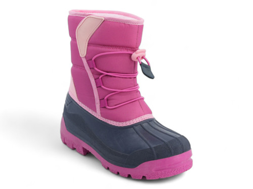 GIRLS PINK/NAVY VELCRO BOOT