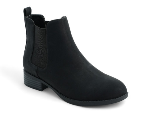 BLK NBCK PLAIN TOE SIDE GORE
