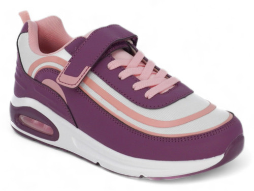 GIRLS PURP/PNK/WHT BUBLE SNKR