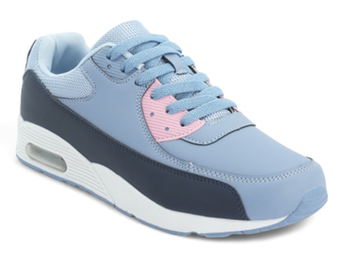 LADIES BLUE/PNK BUBBLE SNKR