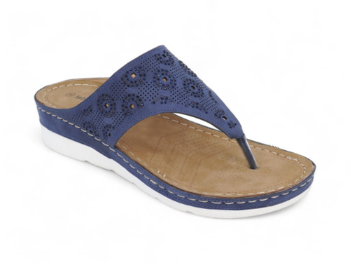 BLUE NB THONG SANDAL SLIDE