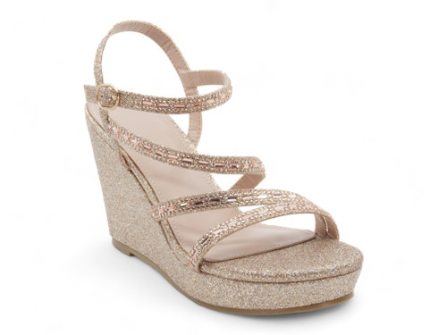 ROSE GOLD NBK GEM STRAP WEDGE