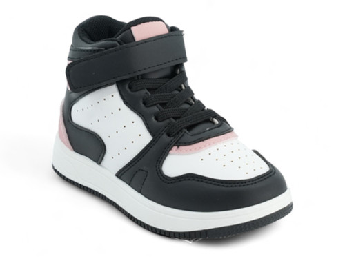 TODD BLK/WHT/PNK PATCH HITOP