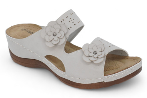 GREY NB FLWR CMFRT SLIDE SNDL